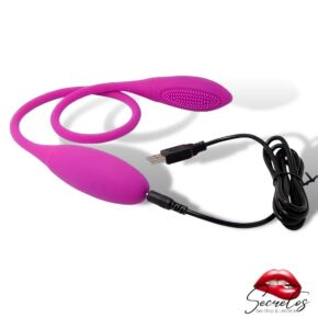 Vibrador Doble Anal  USB  7 funciones de vibración